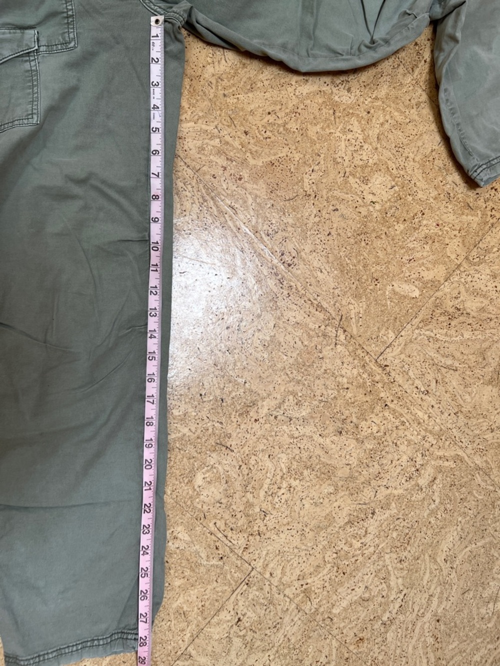 Anthropologie Olive Green Cargo Pants size 27 - Picture 6 of 7